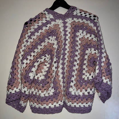 Childrens granny square crochet cardigan